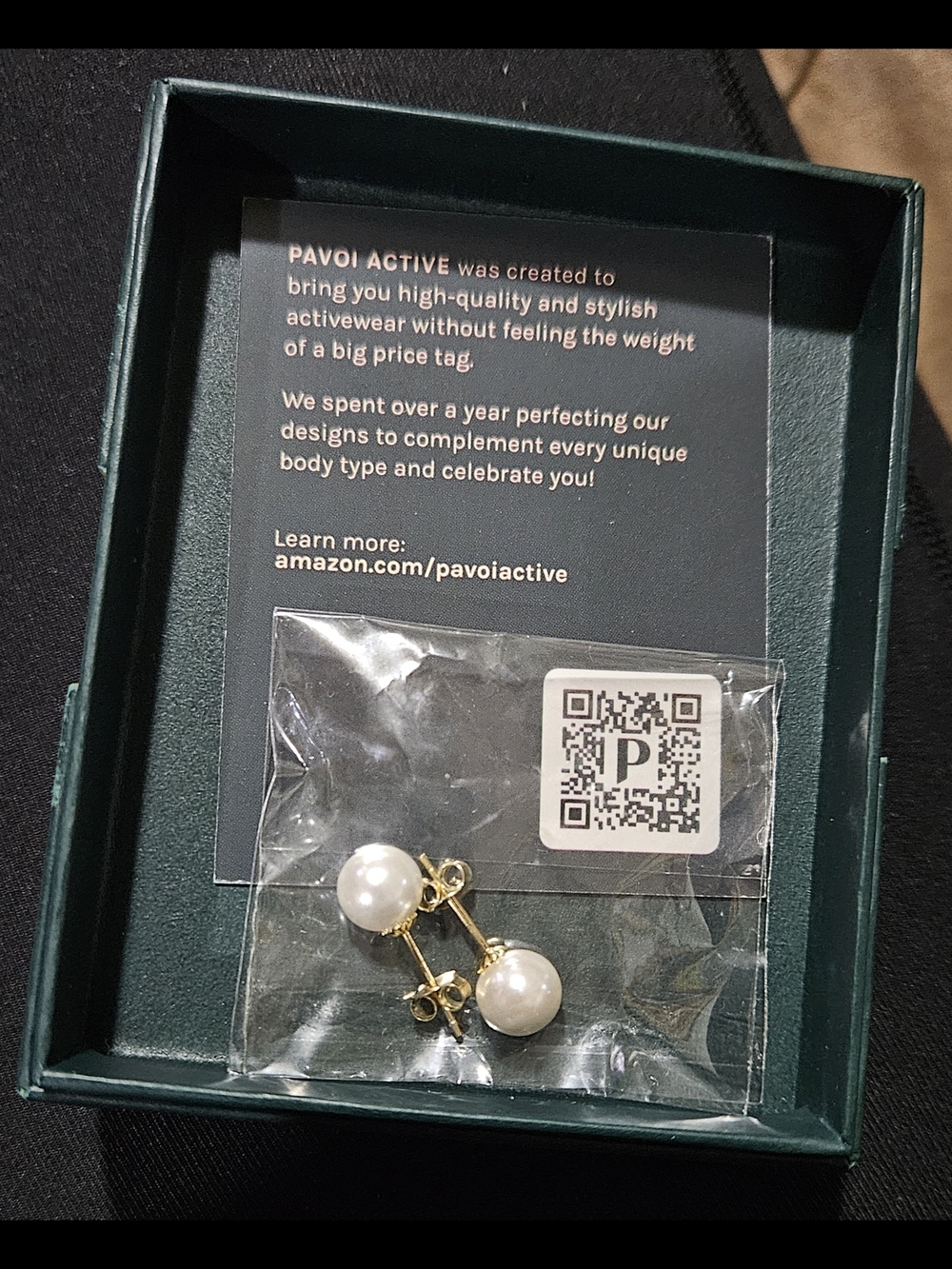 Pavoi Gold & White Simulated Pearl Stud Earrings